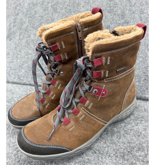 Rockport Shoes - Rockport Hydro-Shield Waterproof Boots Brown Leather Faux Fur Size 11M CCM04BR88